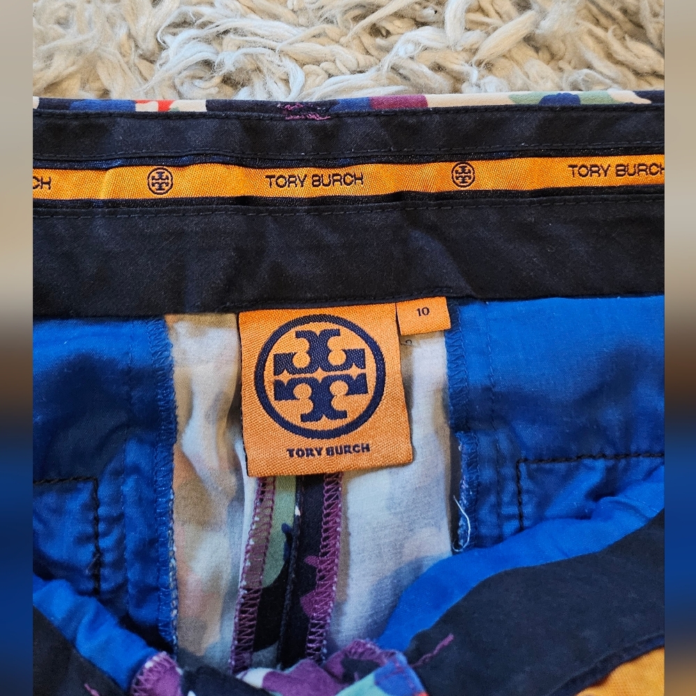 Tory Burch Floral Pants Size 28 | Elegant Designer Trousers | Like New - Picture 2 of 4
